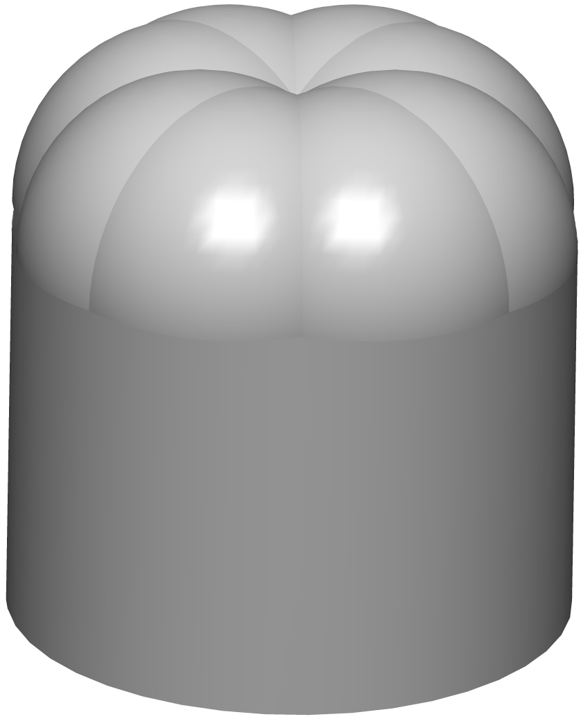 SOE made by spherical and cylindrical parts.
