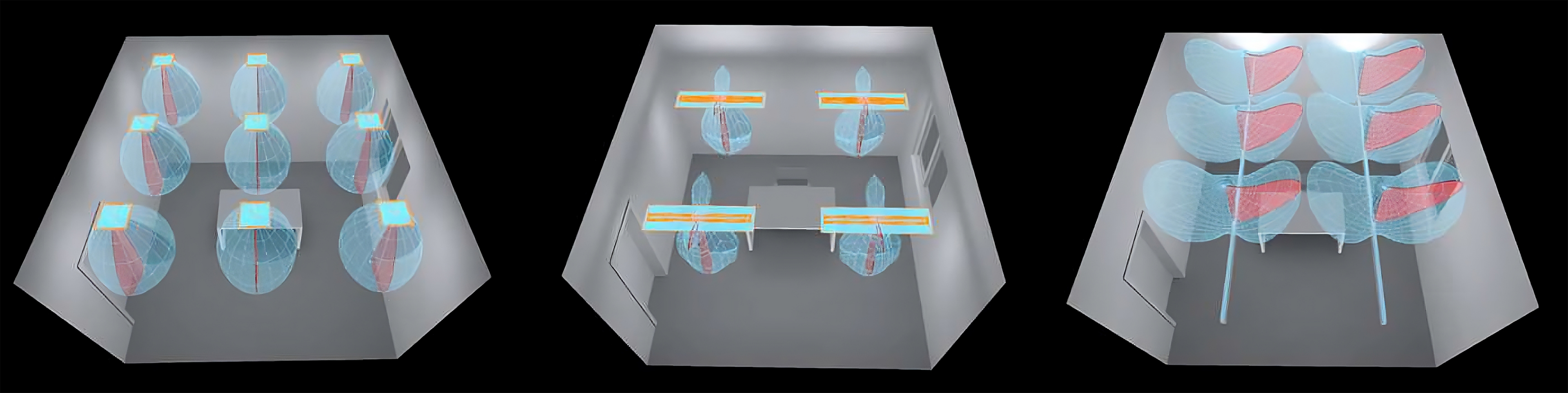 Arrangement of appliances inside the office.
