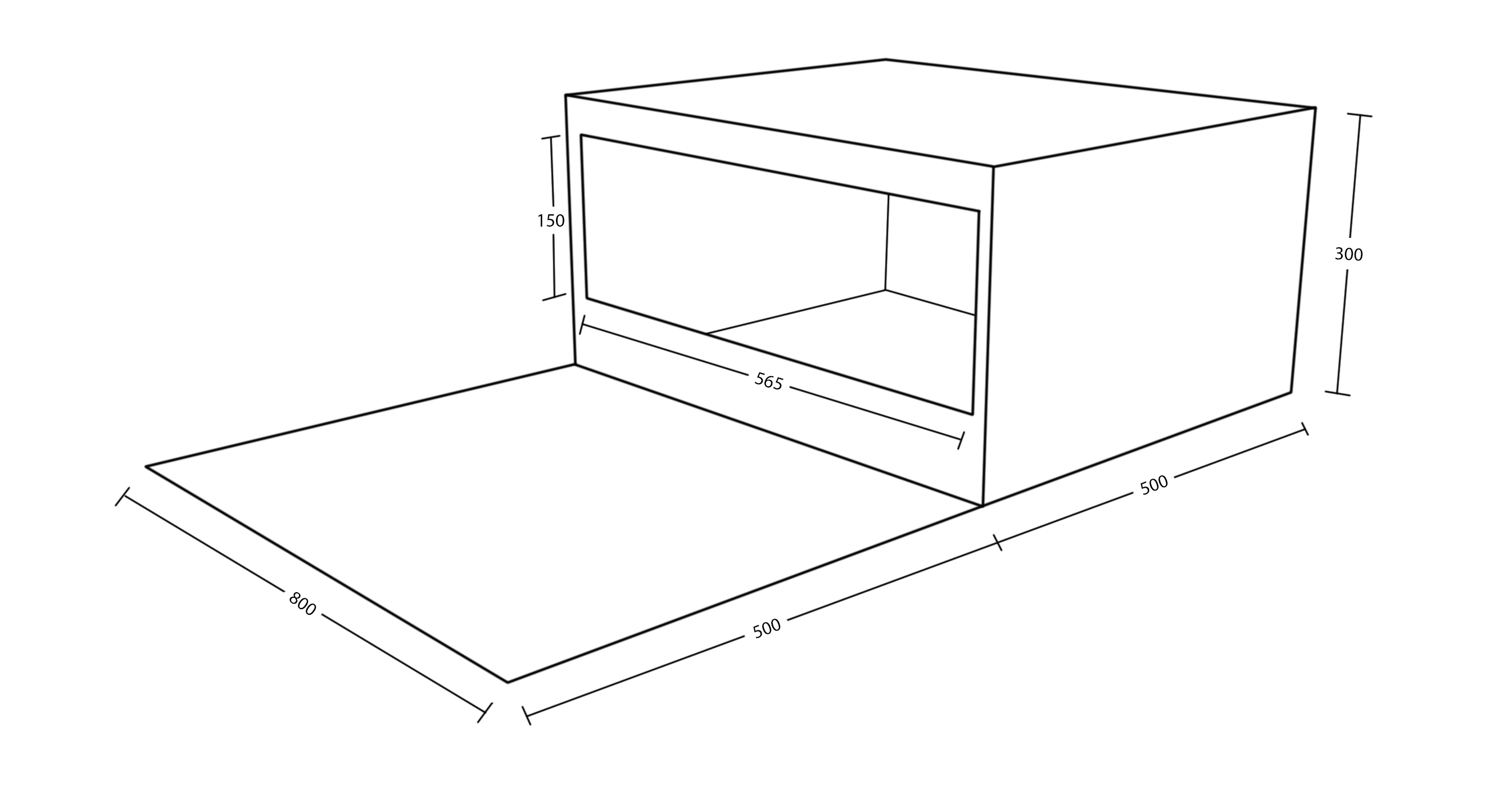 Shoebox dimensions.