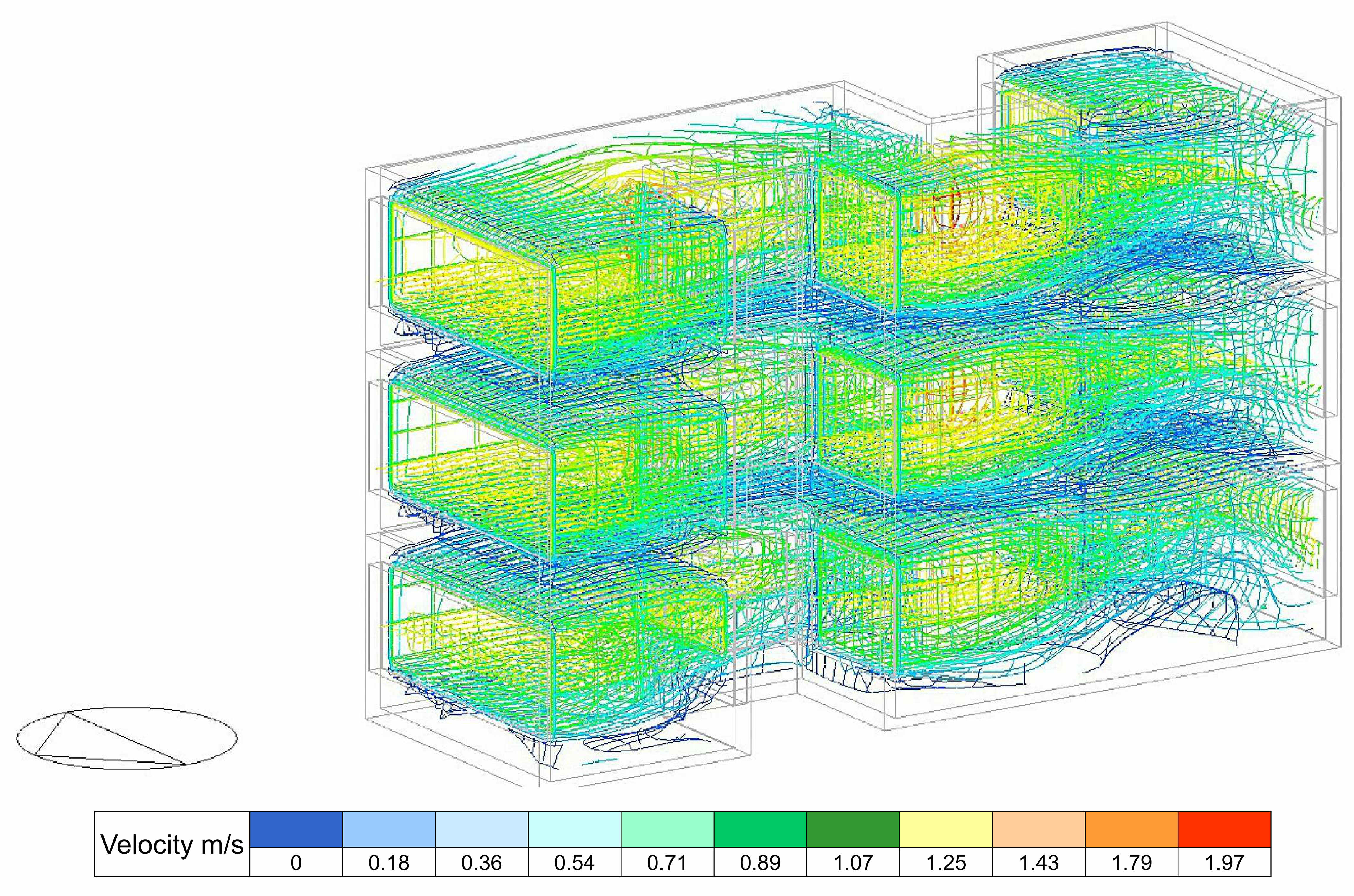 View of 3D velocity vectors on May 18th 3pm.