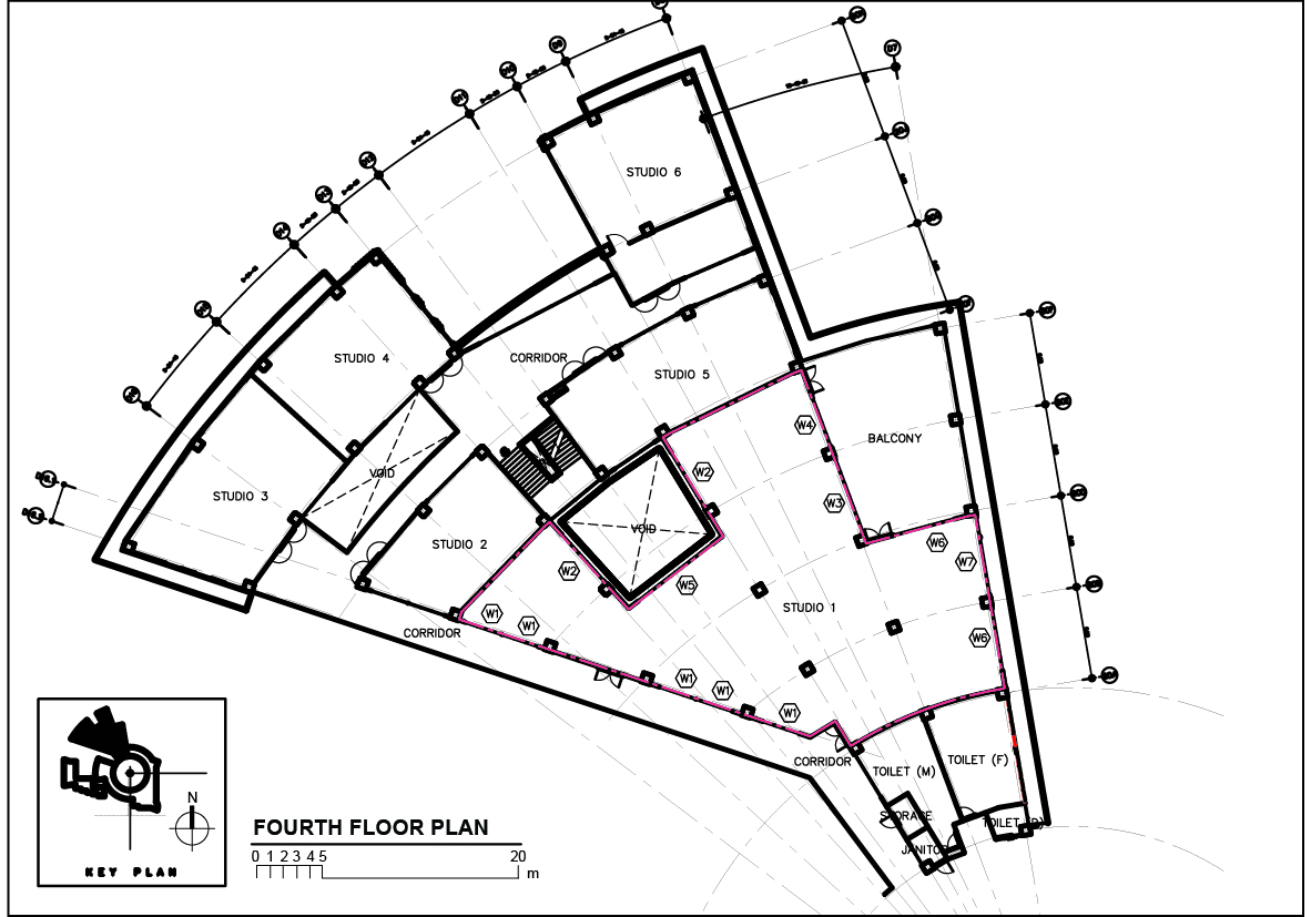 Case study room floor plan.