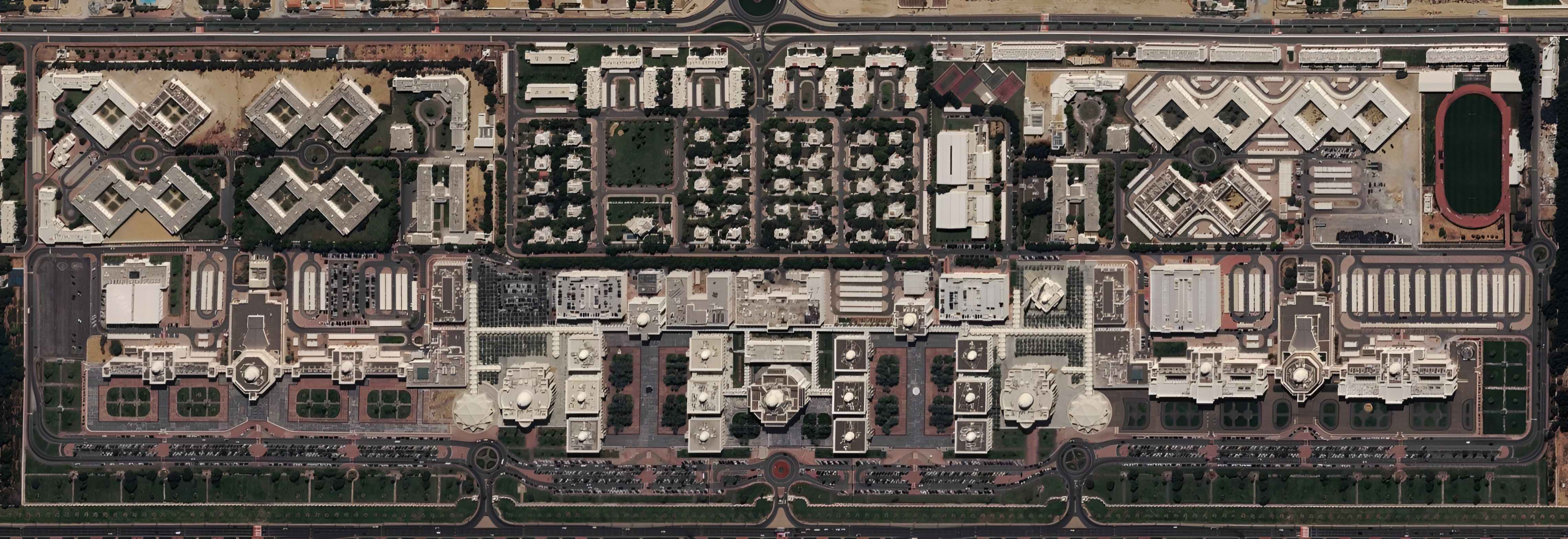 The symmetrical design for the buildings’ layout in the UOS campus (Google, 2026).