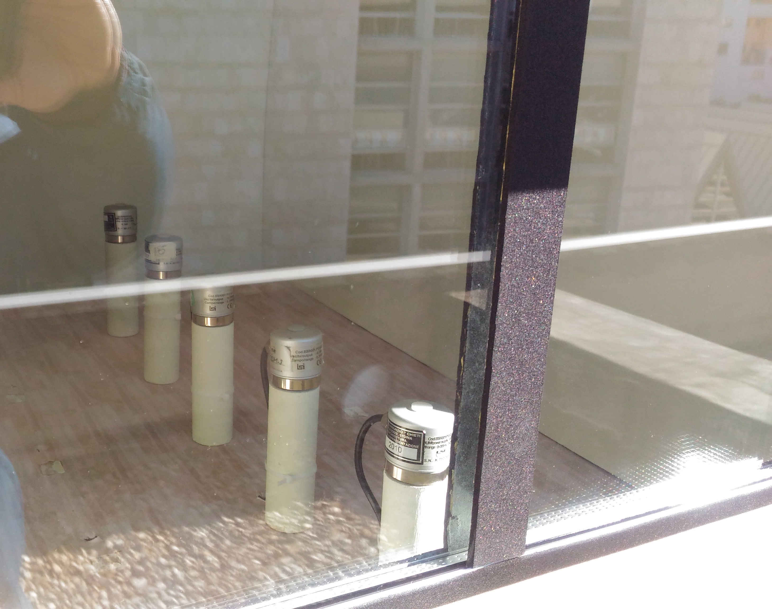 Photo of the model during the test of Mar 7th - configuration 2.