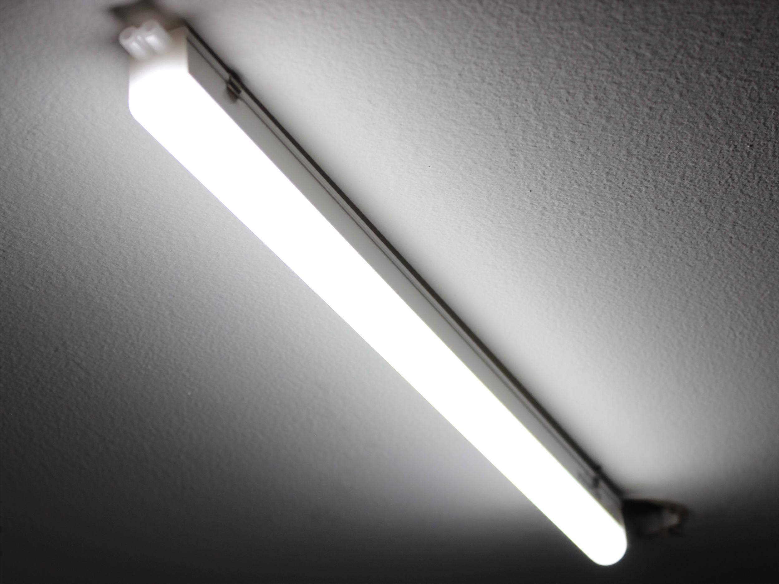 Tubular LED lamp.