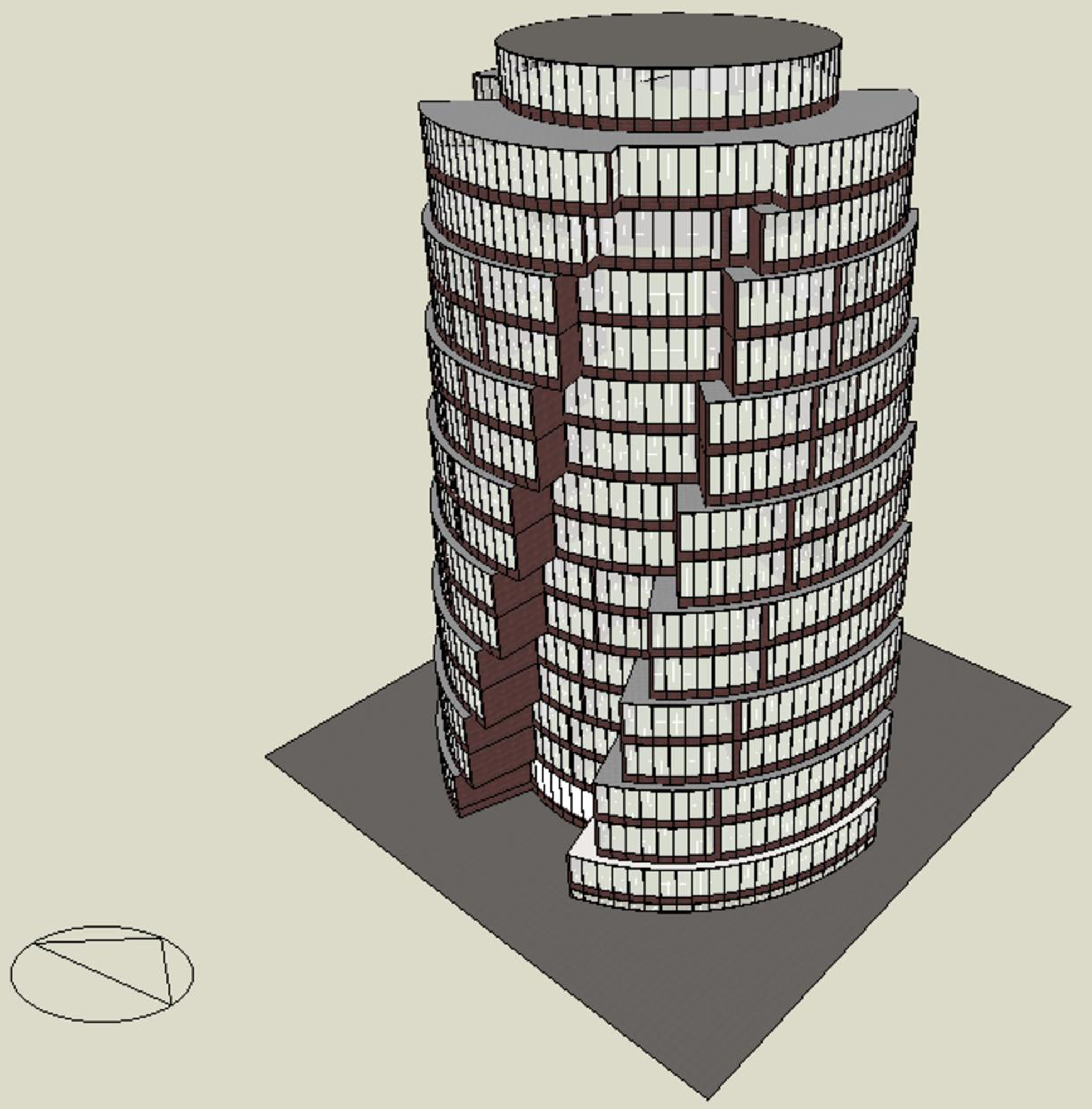 Building model for the simulation process.