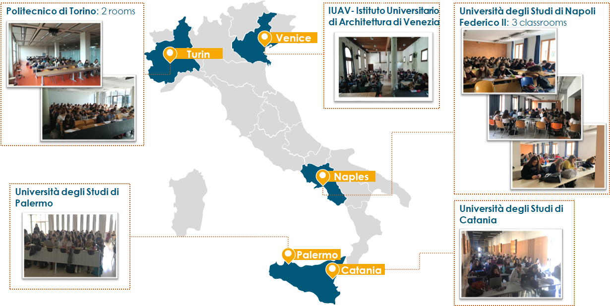 Architecture universities that took part in DAYKE-Italy survey.